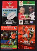 1990-2003 Wales v the Barbarians Rugby Programmes (4): The glossy magazine issues for the Cardiff