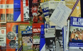 Selection of Chelsea football programmes includes 71 Club Brugge v Chelsea^ 69 V Arsenal reserves (