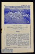 1950 Shrewsbury Town v Stockport County football programme date 9 Sept staple rust and minor