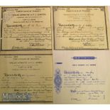 1934 Wigan Athletic Share Certificates two years after the formation of the club^ plus 1946^ 1963