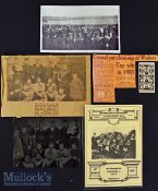 Wolverhampton Wanderers 1893 FA Cup Winners Team Printers Plate together with newspaper article