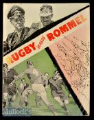 1961 NZ Book^ Rugby versus Rommel: Lovingly compiled^ sought-after 80 pp softback with detailed