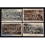 Scarce Rugby Postcard Selection 2 (4): Three different b/w photographic postcards of the 1905-6