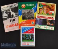 1994/5 Scarcer Wales away S Hemisphere Rugby Programmes (4): Excellent editions^ mostly large