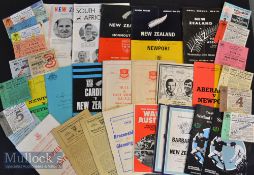 1951-1984 Bumper Rugby Bundle^ Programmes^ Tickets^ some signed et al (50): Homes or Aways^ Wales