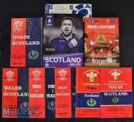Wales and Scotland Rugby programmes (8): From Cardiff or in one case Edinburgh for 1974^ 1976^ 1978^