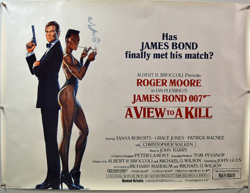 Original Movie/Film Poster James Bond 007 A View to a Kill - 40 X 30 Starring Roger Moore^ Grace
