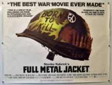 Original Movie/Film Poster Full Metal Jacket 1987 measures 40x30^ light creases^ small tears to