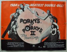 Original Movie/Film Posters Porky’s Revenge & II - 40 X 30 Starring Dan Monahan^ Tony Ganios^ issued