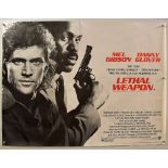 Original Movie/Film Posters Lethal Weapon - 40 X 30 Starring Mel Gibbson^ Danny Glover issued by