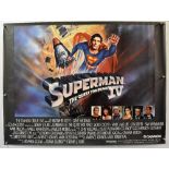 Original Movie/Film Posters Superman IV - 40 X 30 Starring Christopher Reeve^ Gene Hackman^ issued