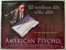 Original Movie/Film Poster American Psycho - 40 X 30 Starring Christian Bale^ Reese Witherspoon by