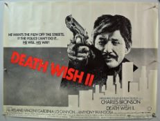 Original Movie/Film Posters Death Wish 2 - 40 X 30 Starring Charles Bronson^ issued by Columbia –