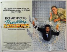 Original Movie/Film Poster Brewsters Millions - 40 X 30 Starring Richard Pryor^ John Candy issued by