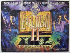 Original Movie/Film Poster Horror Film Evil Dead II Kiss Your Nerves Goodbye - 40 X 30 Starring