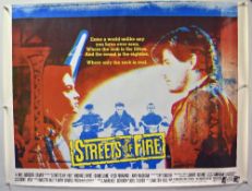 Original Movie/Film Poster Streets of Fire - 40 X 30 Starring Michael Pare^ Diane Lane^ Rick Moranis