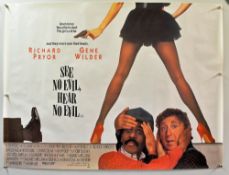 Original Movie/Film Poster See No Evil Hear No Evil - 40 X 30 Starring Richard Pryor^ Gene Wilder