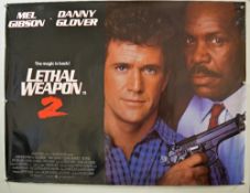 Original Movie/Film Poster Lethal Weapon 2 - 40 X 30 Starring Mel Gibbson^ Danny Glover issued by