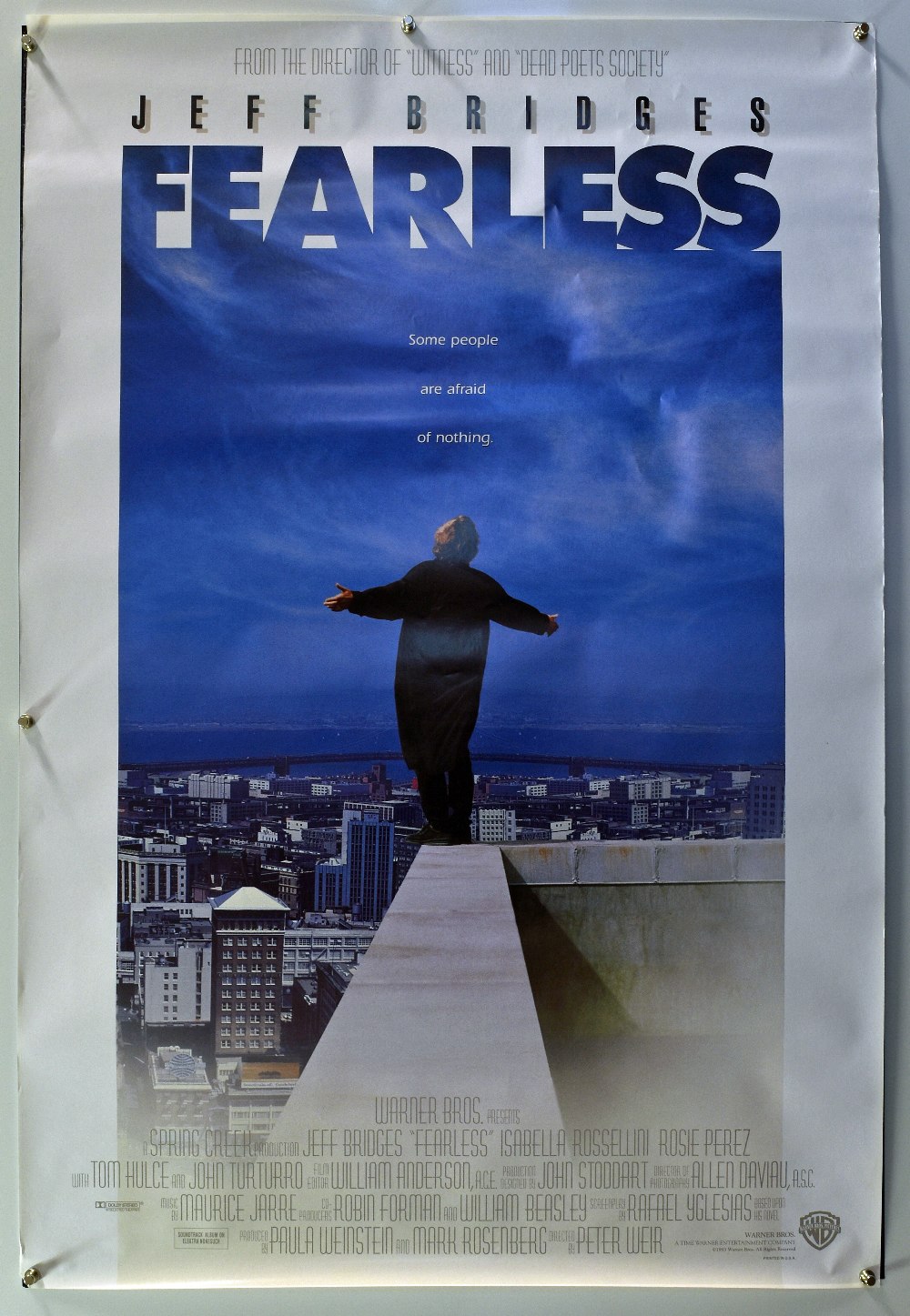 Original Movie/Film Poster Selection including Clear and Present Danger (Harrison Ford)^ Fearless^ - Image 2 of 4