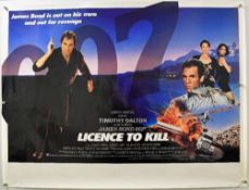 Original Movie/Film Poster & Teaser James Bond 007 Licence to Kill - 40 X 30 Starring Timothy Dalton