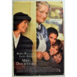 Original Movie/Film Poster Mrs Doubtfire - 40 X 30 Starring Robin Williams^ Sally Field From 20th