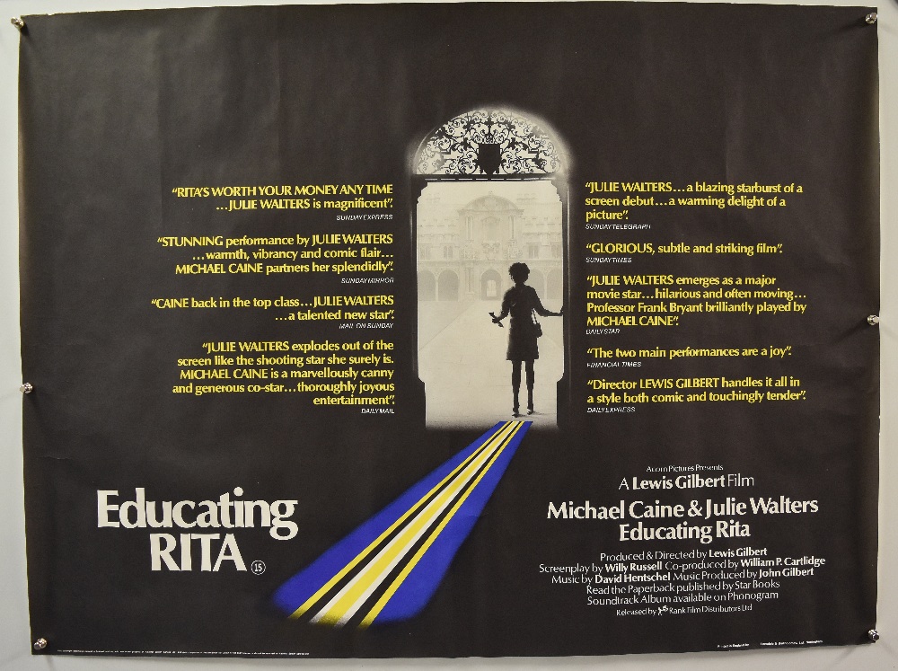 Original Movie/Film Poster Educating Rita - 40 X 30 Starring Julie Walters^ Michael Caine Printed by
