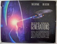Original Movie/Film Poster Star Trek Generations - 40 X 30 Starring Patrick Stewart^ Jonathan Frakes