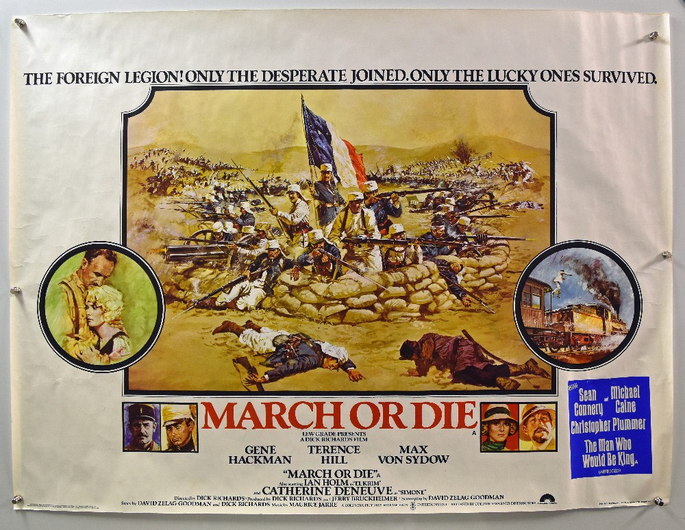 Original Movie/Film Posters March Ordie - 40 X 30 Starring Gene Hackman^ Terence Hill^ Max Von Sydow