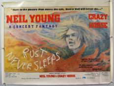Original Movie/Film Poster Neil Young Concert Fantasy Crazy Horse - 40 X 30 Starring Neil Young &