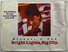 Original Movie/Film Poster Selection including Bright Lights^ Big City (MJ Fox)^ 1984 Supergirl (