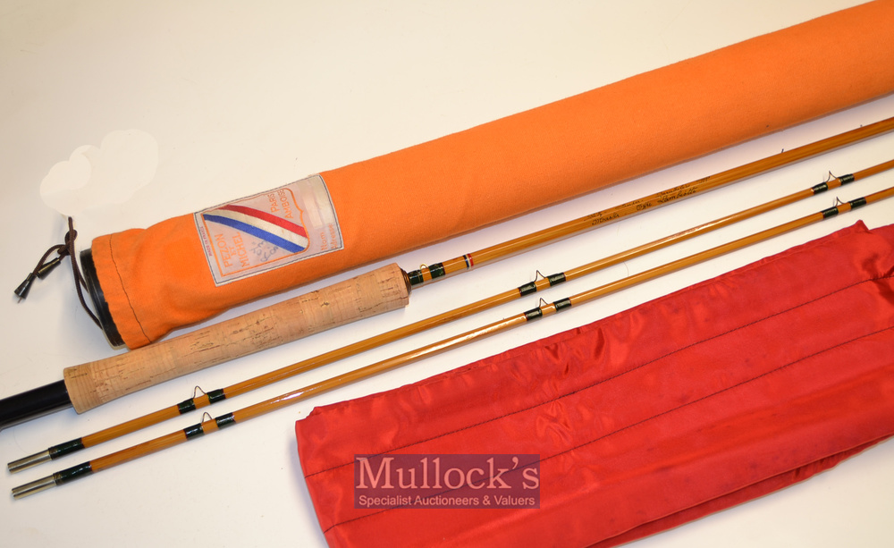 Good Pezon et Michel Ritz Super Parabolic Master Type Lambiotte split cane fly rod – 8ft 3in 2pc