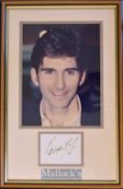 Damon Hill Formula One World Champion signed display – comprising head and shoulder photograph