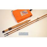 Fine Pezon et Michel Sawyer Nymph Parabolic split cane fly rod – 8ft 10in 2pc line 5/6# - fitted