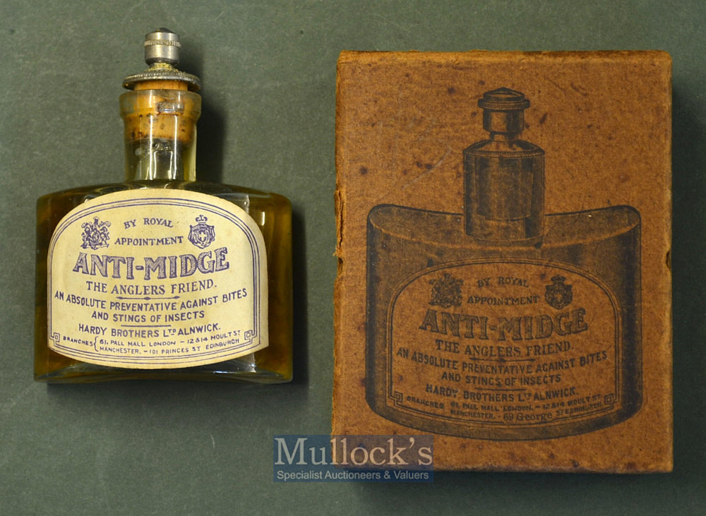 Fine and Very Rare Hardy Bros Alnwick “Anti-Midge Lotion” bottle in makers original box – titled “ - Image 2 of 2
