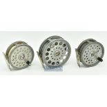 Selection of Farlow’s Reels (3) - C Farlow & Co B.W.P Patent ‘The President’ 3 ½” alloy fly reel