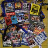 Collection of various boxing promotion and title fight passes from the 2000 onwards (22) to