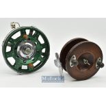 James Heddon ‘Winoma’ 5” side casting reel twin handle^ ventilated construction^ narrow drum^ bobbin