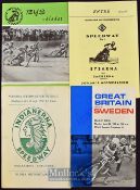 4x Swedish and Sweden Speedway related programmes and Yearbook from the late 1960s early `70s (