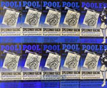 Collection of Poole Speedway Programmes from 1961 to 1973 (29) – 2x 1961 v Cradley Heath and v