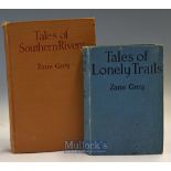 2x Zane Grey Fishing Books - Grey^ Zane ‘Tales of Southern Rivers’ 1st ed 1924^ Harper & Brothers