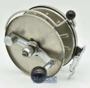 Allcock's Big Game Sea Reel: 6” stainless steel big game reel with counter balanced handle with