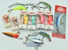 Selection of Canadian Wiggler Lures some including CW20^ CW21^ CW27^ CWJ44^ CW42^ plus S30^ S9^