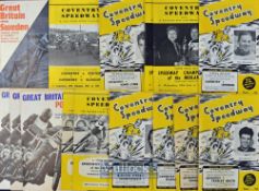 Collection of Coventry Speedway programmes from 1966 and 1967 (15) to incl British league^