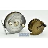 2x interesting Martin James Express Redditch reels – 3.5” dia lightweight alloy and bakelite