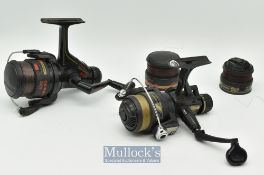 2x Spinning reels with spare spools - Shimano Match 25 and a Browning 6510 both with spare spool