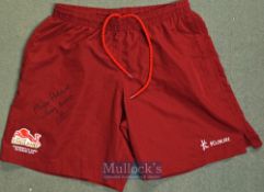 2014 Commonwealth Games Official Gt Britain Ladies Gold Medal signed training shorts – signed by