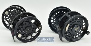 2x Modern Fly Reels - Redington AS 7/8 alloy fly reel 3 ¼” diameter with counter balance^ in