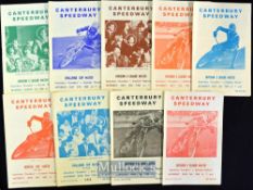 Collection of Canterbury^ Romford and Wembley Speedway programmes from the 1960s/70s (23) – 14x