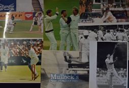 Collection of Lancashire/England Cricket Players Action Press Photographs from the late 1980s/