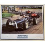 Stirling Moss^ Sir - (b.1929- d.2020) - 1961 Monaco Grand Prix signed ltd ed. by well-known artist